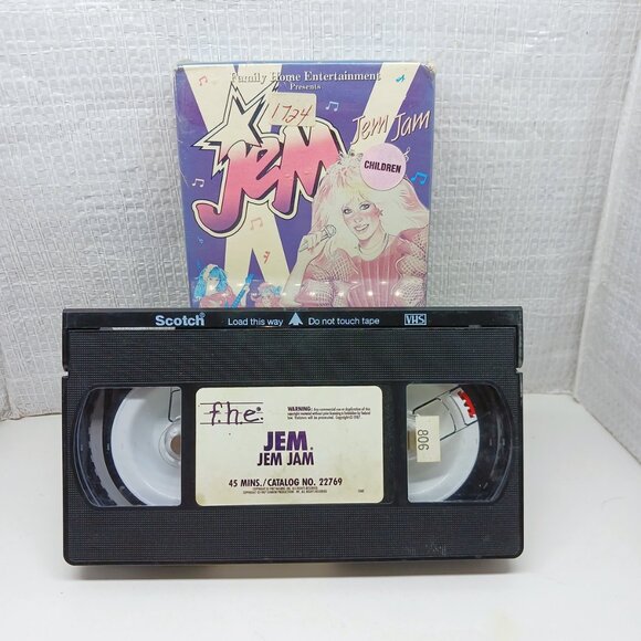 Jem And The Holograms VHS tape, episode Jem Jam, used, video store copy - Picture 3 of 9